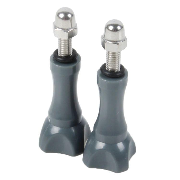 2 PCS TMC HR171 Plastic 5.5cm Thumb Screw for GoPro HERO4 /3+ /3 /2 Cameras(Grey)