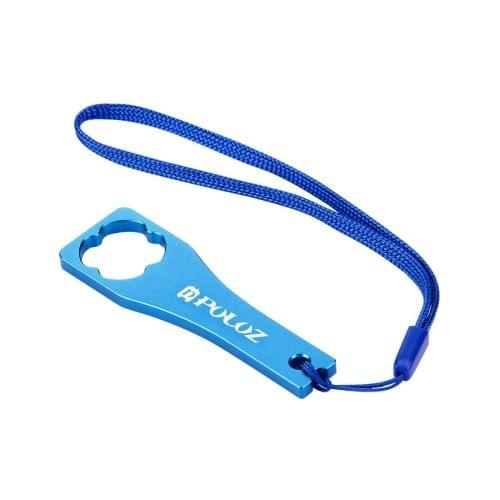 PULUZ CNC Aluminum Alloy Tighten Screw Cap Wrench Tool for GoPro  NEW HERO /HERO6   /5 /5 Session /4 Session /4 /3+ /3 /2 /1, Xiaoyi and Other Action Cameras(Blue)