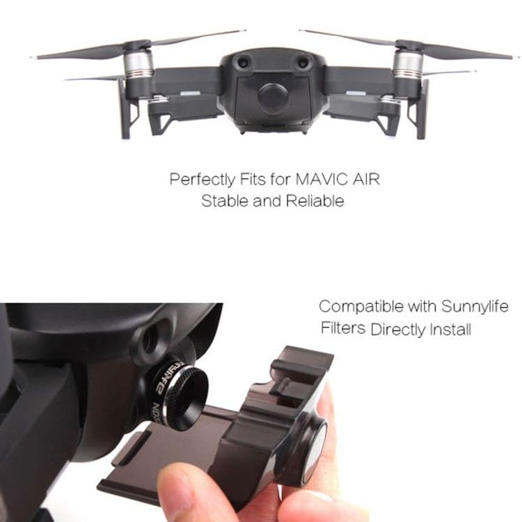 Camera Lens Protective Hood Sunshade Gimbal Cover for DJI Mavic Air Drone(Black)