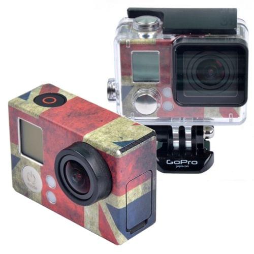 Retro UK Flag Pattern Case Sticker for GoPro HERO3+ /3
