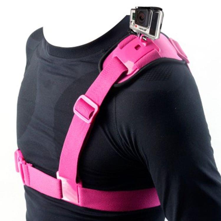 Light Weight Special Sports DV Chest Belt for GoPro  NEW HERO /HERO6   /5 /5 Session /4 Session /4 /3+ /3 /2 /1, Xiaoyi and Other Action Cameras(Magenta)