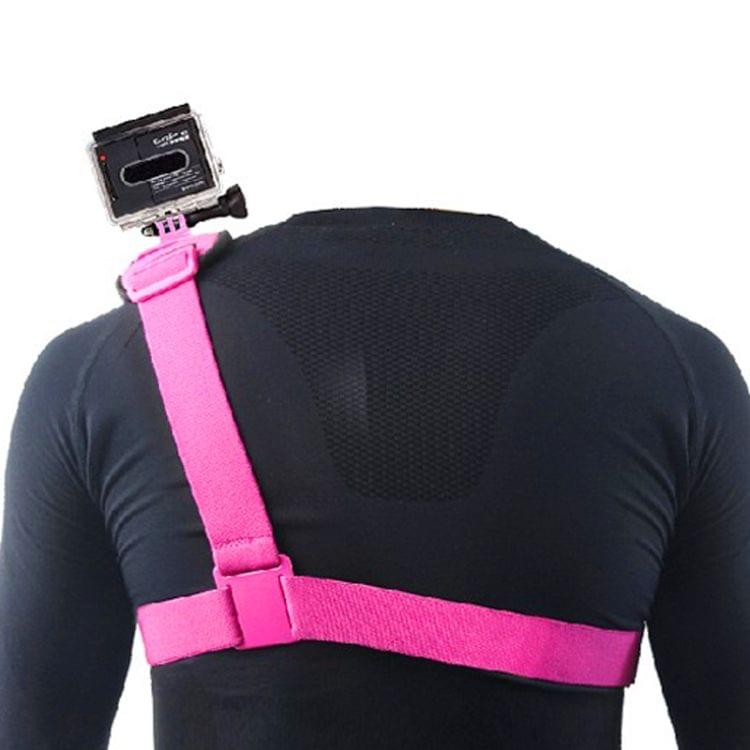 Light Weight Special Sports DV Chest Belt for GoPro  NEW HERO /HERO6   /5 /5 Session /4 Session /4 /3+ /3 /2 /1, Xiaoyi and Other Action Cameras(Magenta)