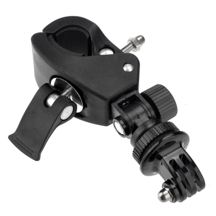ST-93 Universal Bicycle Mount Clip for GoPro  NEW HERO /HERO6   /5 Session /5 /4 Session /4 /3+ /3 /2 /1, Xiaoyi Sport Cameras(Black)