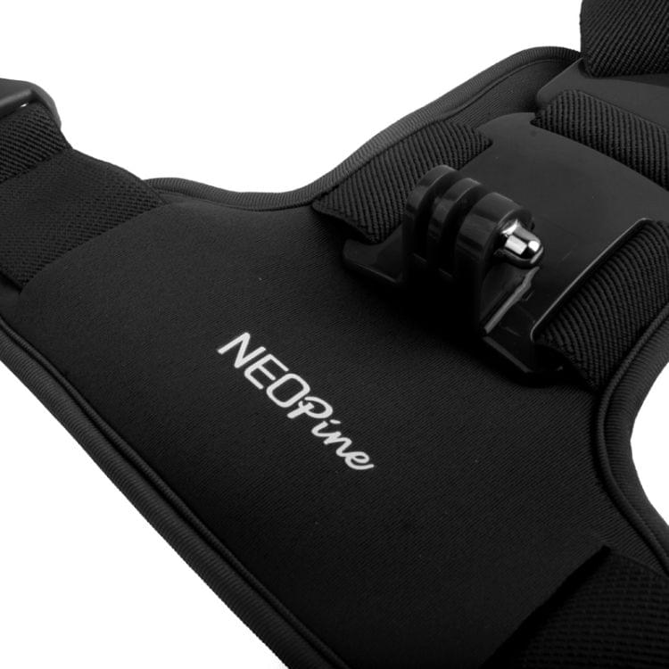 NEOPINE Elastic Fibers Diving Material Chest Belt for GoPro  NEW HERO /HERO6   /5 /5 Session /4 Session /4 /3+ /3 /2 /1, Xiaoyi and Other Action Cameras(Black)