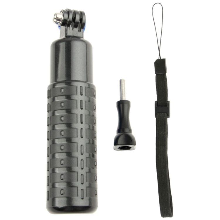 Bobber Floating Hand Grip Handheld Mount with Wrist Strap + Screw for GoPro  NEW HERO /HERO6   /5 /5 Session /4 Session /4 /3+ /3 /2 /1, Xiaoyi and Other Action Cameras(Black)