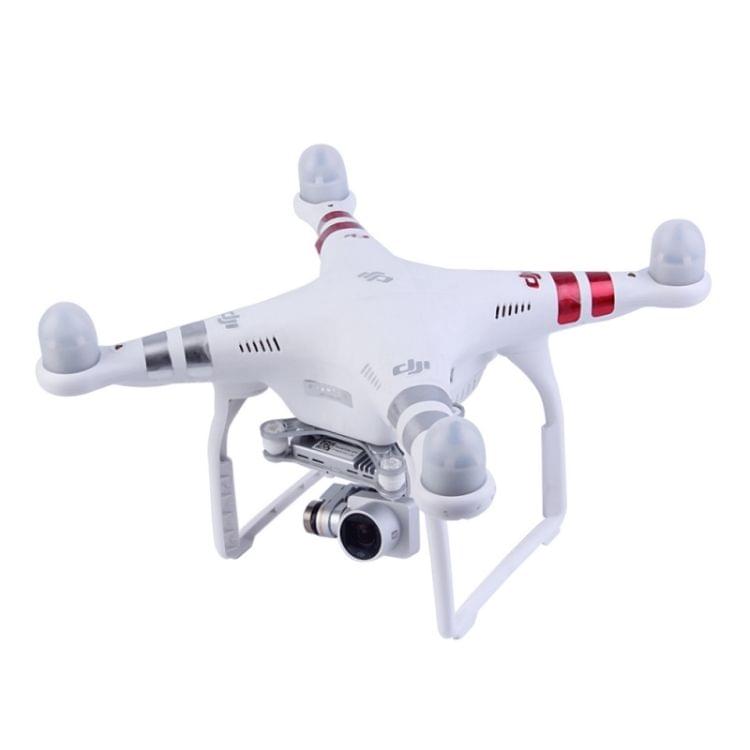 4 PCS Protective Motor Cover Guard for DJI Phantom 3  / 2 Motor 22 & 23(White)