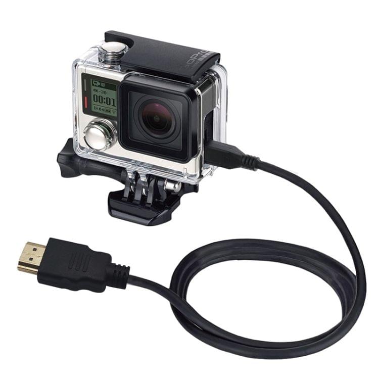 PULUZ Video 19 Pin HDMI to Micro HDMI Cable for GoPro HERO4 /3+ /3, Sony, LG, Panasonic, Canon, Nikon, Smartphones and Cameras, Length: 1.5m