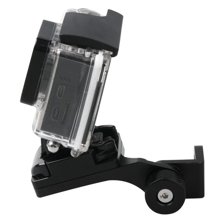 Motorcycle Rearview Mirror CNC Aluminum Alloy Stent Fixed Bracket Holder for GoPro  NEW HERO /HERO6  / 5 /5 Session /4 /3+ /3 /2 /1, Xiaomi Xiaoyi, SJCAM Camera(Black)