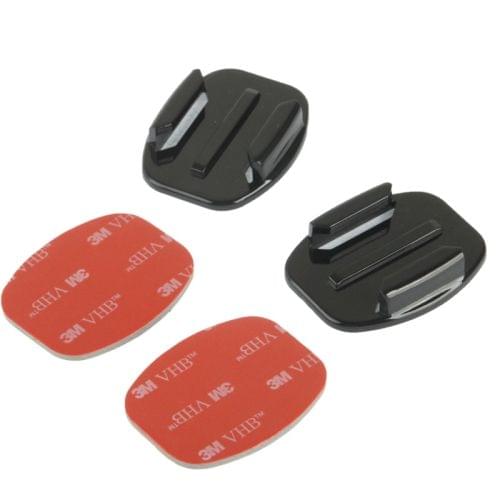 ST-12 2 Flat Surface Adapters + 2 Adhesive Mount Stickers for GoPro  NEW HERO /HERO6   /5 /5 Session /4 Session /4 /3+ /3 /2 /1, Xiaoyi and Other Action Cameras