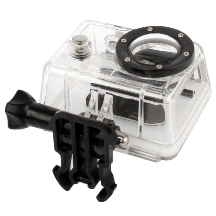 Side Opening Housing Protective Case for GoPro HERO2 Camera (Black + Transparent)