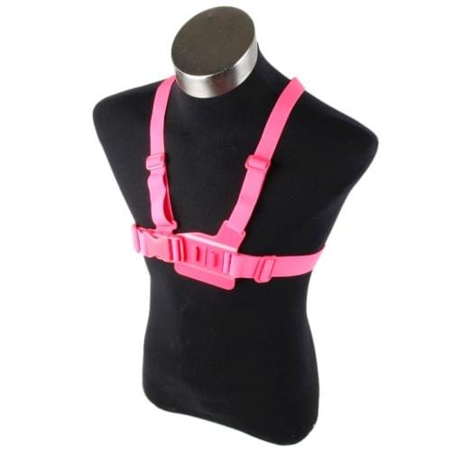 TMC HR47 Chest Belt for GoPro  NEW HERO /HERO6   /5 /5 Session /4 Session /4 /3+ /3 /2 /1, Xiaoyi and Other Action Cameras(Magenta)
