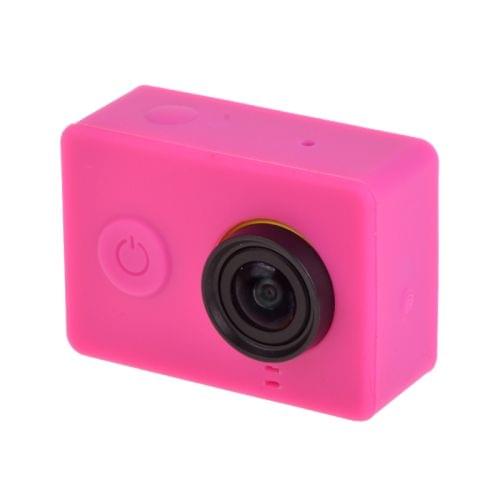 XM03 Silicone Gel Protective Case for Xiaomi Yi Sport Camera(Magenta)