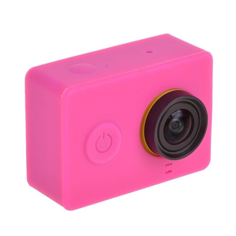 XM03 Silicone Gel Protective Case for Xiaomi Yi Sport Camera(Magenta)