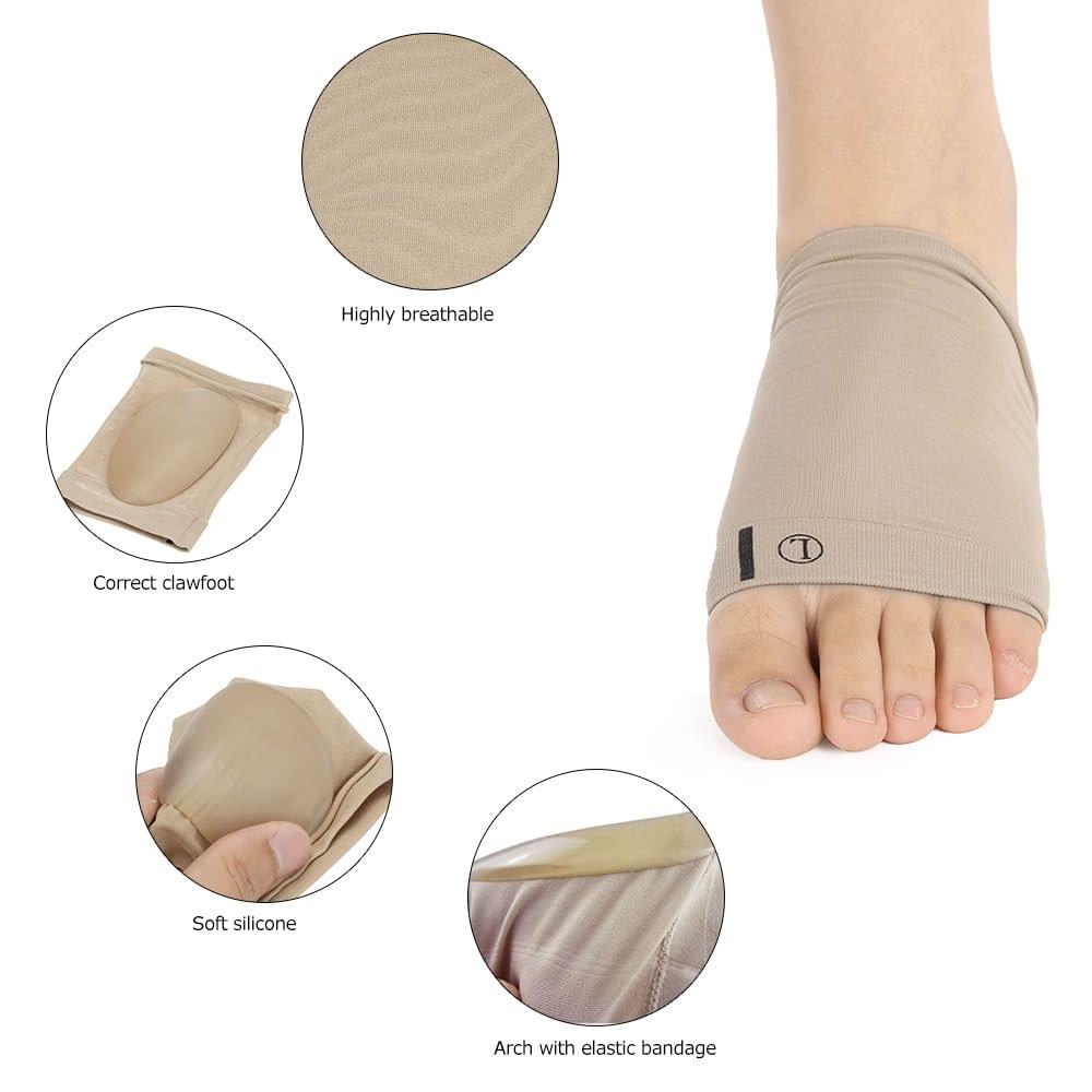 1 Pair Flat Feet Orthotic Plantar Fasciitis Arch Support Sleeve Cushion Pad Heel Spu Foot Care Insoles foot Pad Orthotic Tool