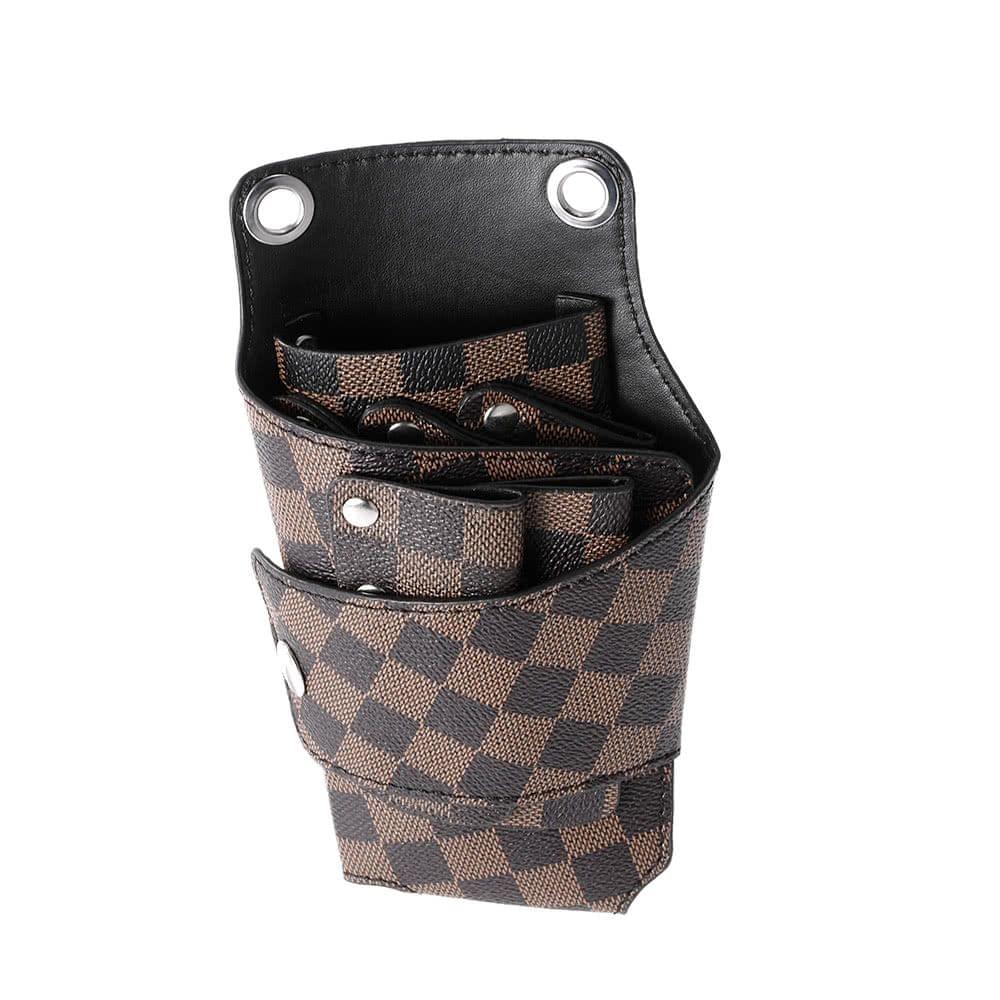 Barber Holster Pouch Holder Rivet Hair Scissor Bags Clips PU Leather Waist Shoulder Belt