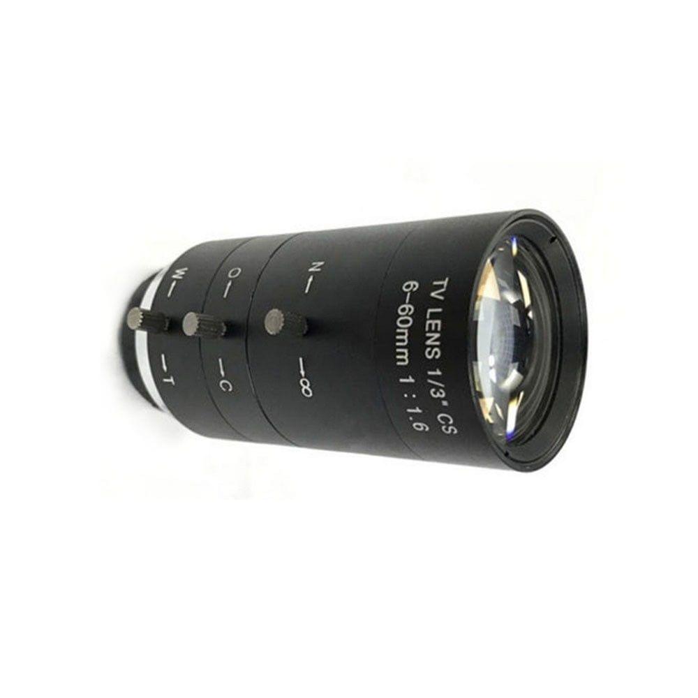 6-60mm Manual Varifocal F1.6 CS C Mount Lens