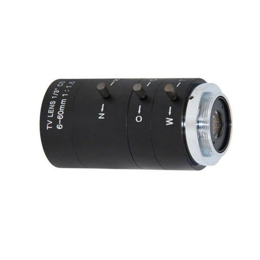 6-60mm Manual Varifocal F1.6 CS C Mount Lens