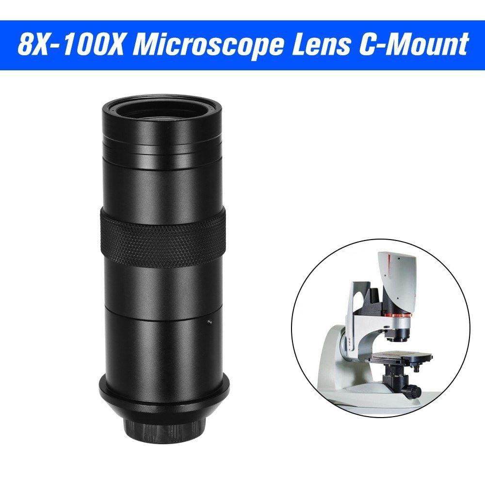 CCD Industry Microscope Camera 8X-100X Microscope Lens Adjustable Eyepiece Magnifier