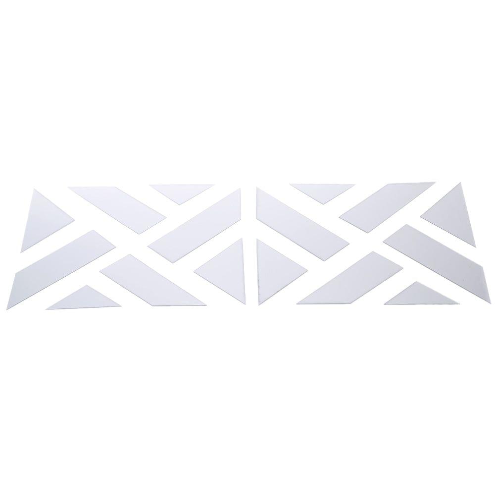 Geometric Removable DIY 3D Acrylic Mirror Wall Decal Set Sticker Art Decals Mural for Home Decoration 30*120cm
