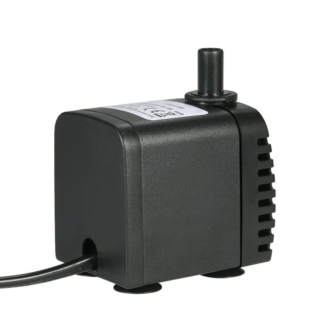 600L/H 8W Submeible Water Pump for Aquarium Tabletop Fountains Pond Water Gardens and Hydroponic Systems with 2 Nozzles AC220-240V