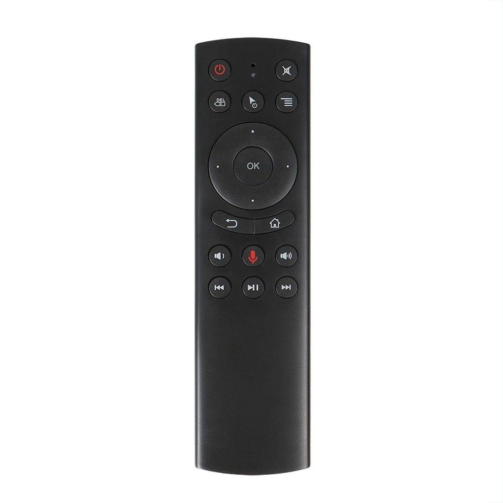 G20 2.4GHz Wireless Remote Control with USB Receiver Voice Control for Computer Projector STB Android TV Box Smart TV HTPC Laptop Notebook Black
