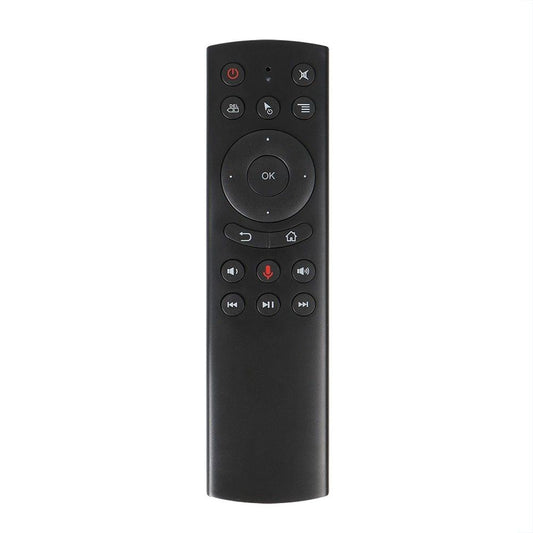 G20 2.4GHz Wireless Remote Control with USB Receiver Voice Control for Computer Projector STB Android TV Box Smart TV HTPC Laptop Notebook Black