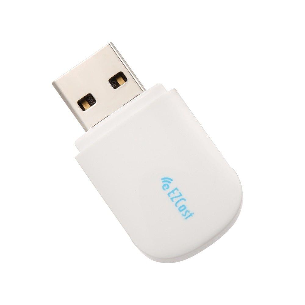 EZCast 600Mbps Dual-band 2.4G 5G WiFi Adapter Wireless Network WiFi Dongle with Bluetooth 4.2 USB 2.0 for Desktop Laptop Compatible with Windows XP 7 8 8.1 10 Mac 10.6 OS Plug and Play