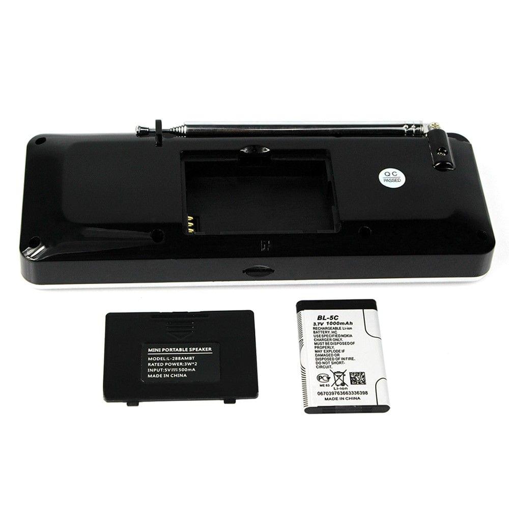 Retekess TR602 FM / AM Radio Multiband Digital Radio Receiver Bluetooth Speakers MP3 Player Earphone Output AUX IN Support TF Card U Drive Reading