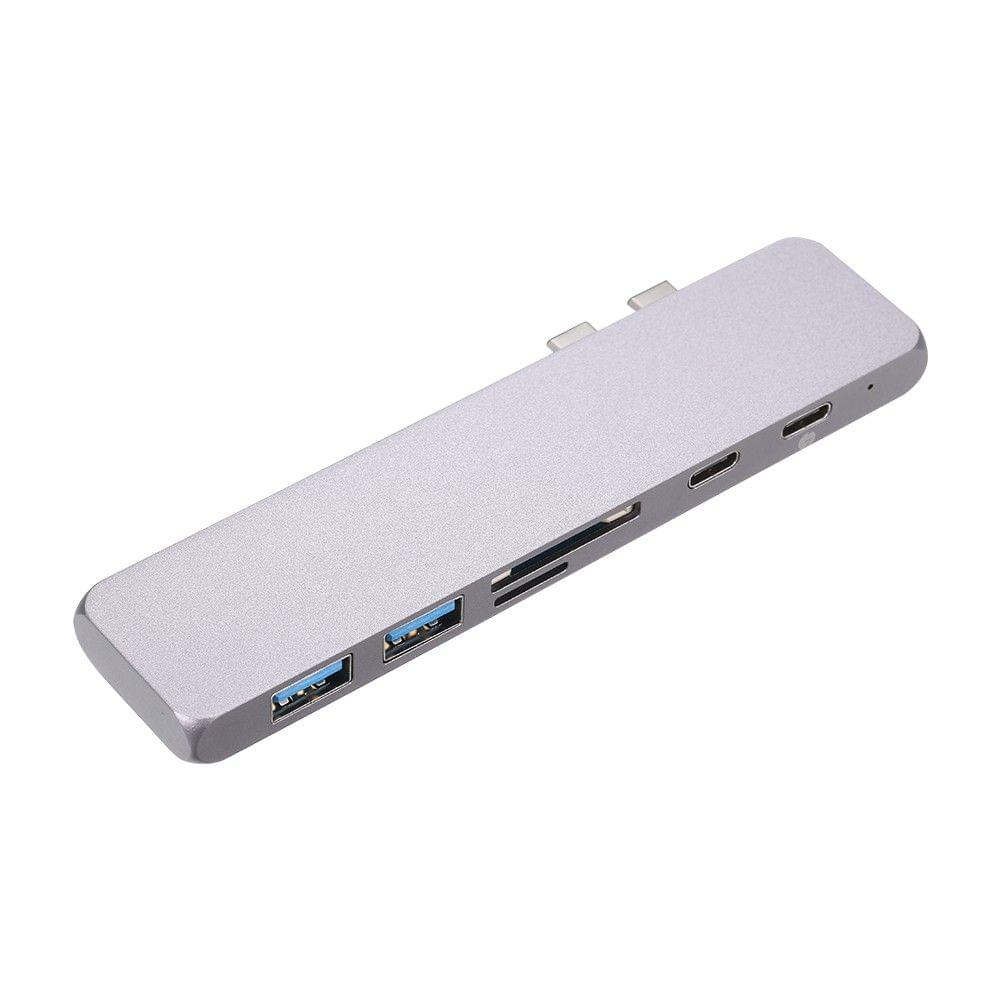 Dual Ports USB Adapter 4K Thunderbolt 3 USB Type-C Hub