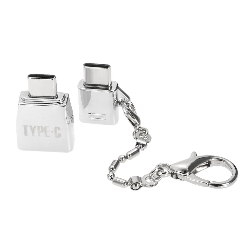 Type-C Adapter Kit Converter Micro USB to Type C Adapter & USB to Type-C with OTG Function-Sliver