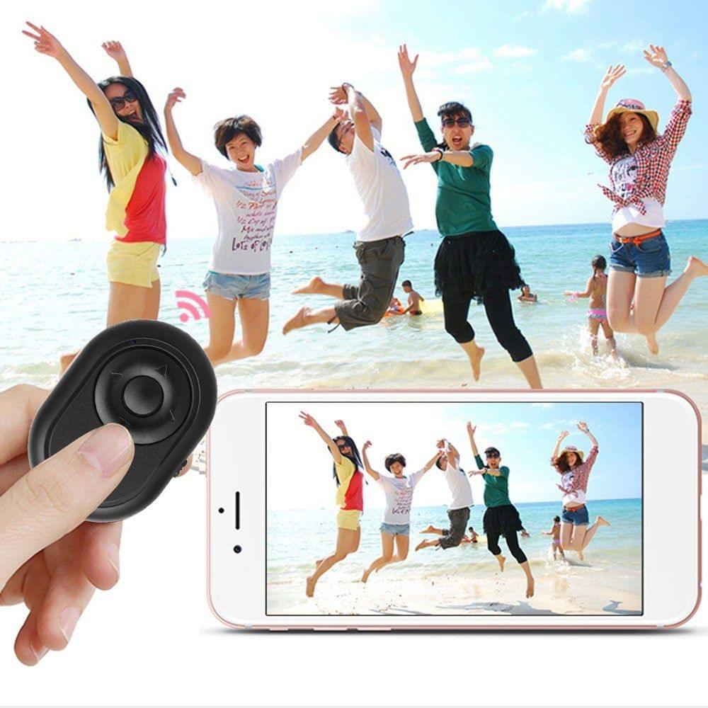 Bluetooth Camera Shutter BT Remote Shutter Self Timer Page Flip Video Record Remote Controller for Android iOS Smart Phones