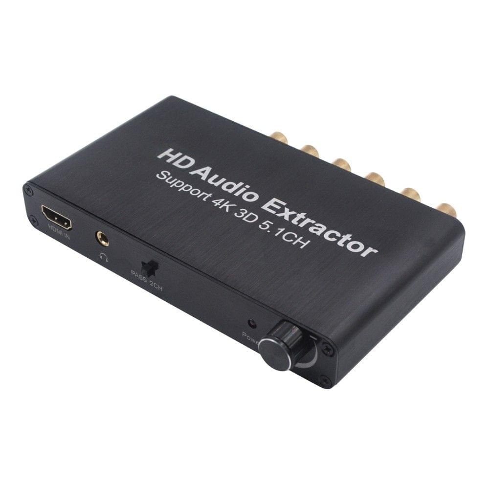 HD Audio Converter SPDIF w/ 3.5mm Stereo HD Audio Adapter HD Extractor Support 3D 4K