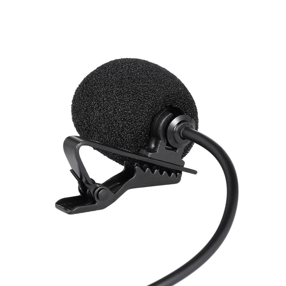 XXD-G18L 2.4G Wireless Microphone Hands Free Clip-on Lapel Portable External Mic with Receiver Transmitter for Car Radio Home Theater Leisure Black