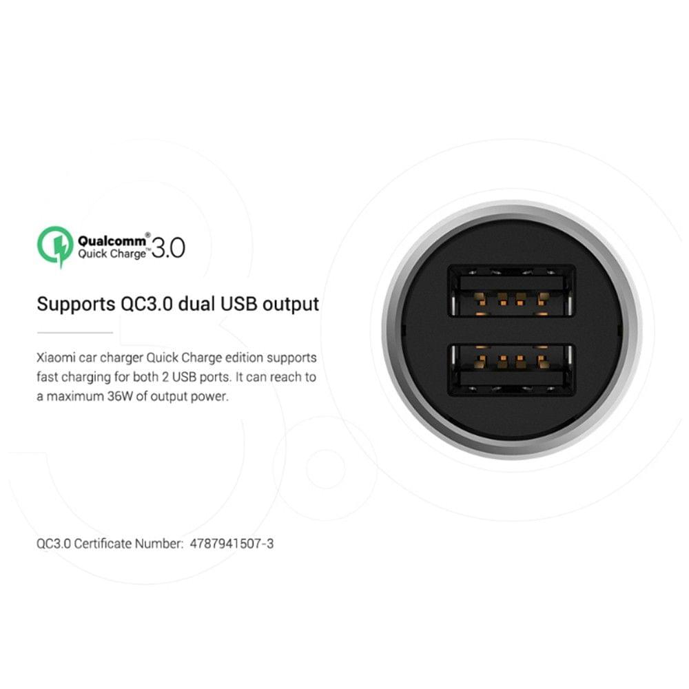 Original Xiaomi USB Car Charger 3.0 Conversion Rate