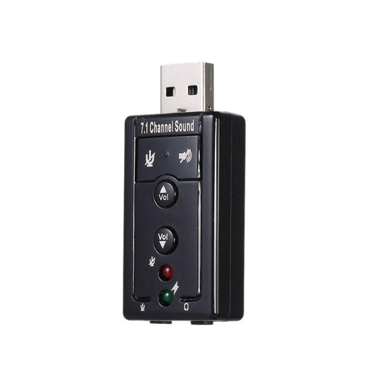 7.1 External USB Sound Card USB to Audio Adapter for Notebook Computer