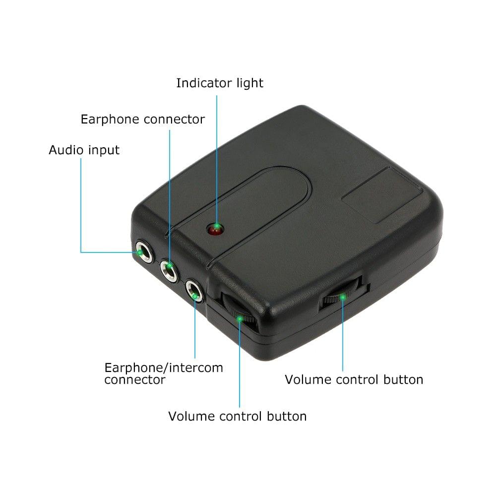 Motorcycle Helmet Headset 2 Way Intercom for Motorbike Motorcycle Helmet Interphone Headphones with Mic