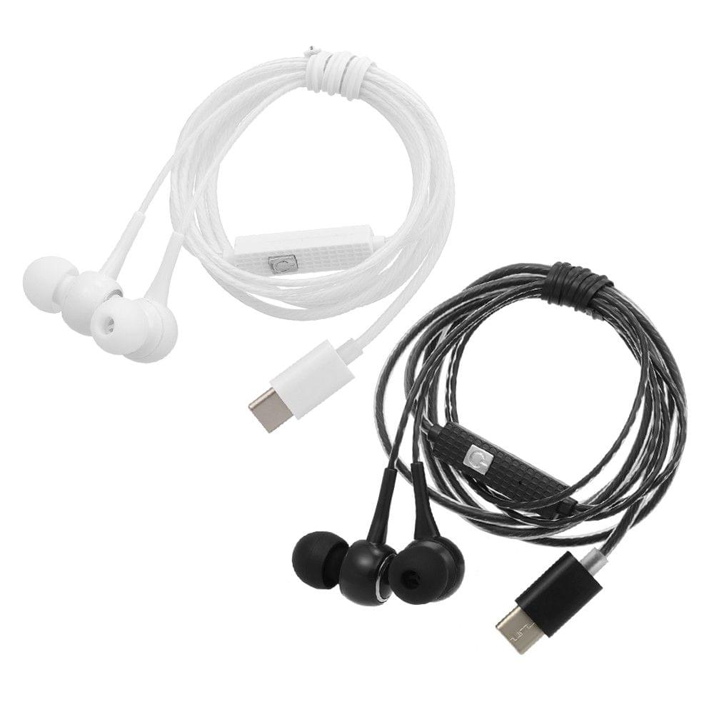 USB Type-C Wired Headphones In Ear Music Earphone Headset Smart Phone Earbuds In-line Control with Mic for Xiaomi 6 Note 3 MIX 2 Letv LeEco Le 2 3 Smartisan Pro Pro 2
