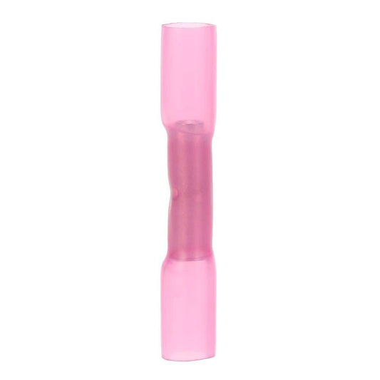 100 PCS 22-18 AWG Insulated Heat Shrink Butt Connectors Waterproof Wire Electrical Crimp Terminals Connect Tube