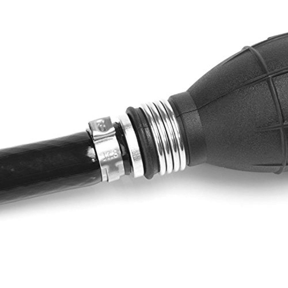 Fuel Line 3/8" Hose Line Marine Outboard Boat Motor RVs Fuel Assembly with Primer Bulb Steel Hose Clamps 6ft