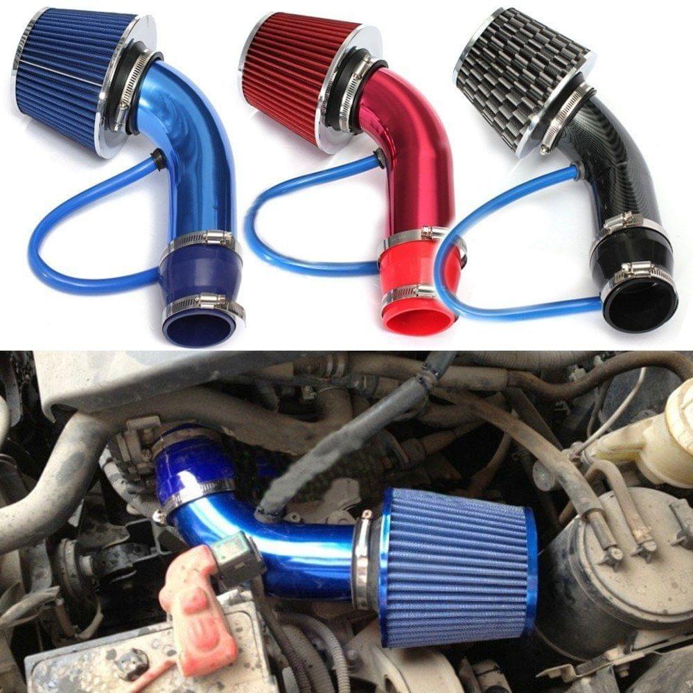 Universal Car Automobile Adaptations Performance Cold Air Intake Filter Alumimum Induction Pipe Hose System Power Flow Kit