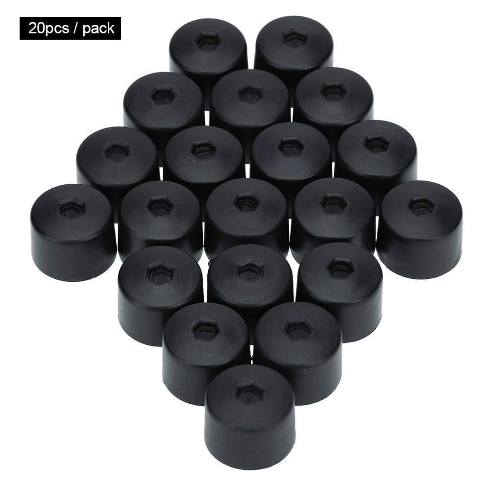20Pcs 17mm Car Wheel Nut Cover Bolt Cap Removal Tool for VW Golf Bora Passat