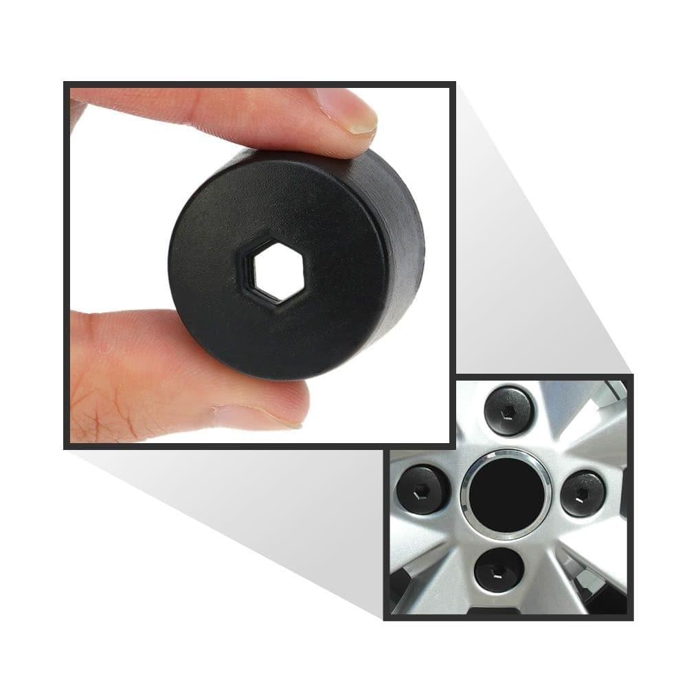 20Pcs 17mm Car Wheel Nut Cover Bolt Cap Removal Tool for VW Golf Bora Passat