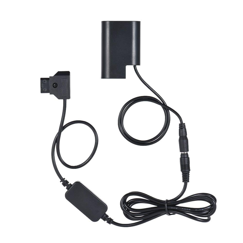 Andoer V-mount / Anton Bauer D-Tap to DMW-DCC12 DC Coupler Cable Dummy Battery Adapter for Panasonic DMC-GH5/GH4/GH3
