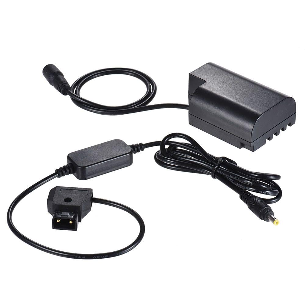 Andoer V-mount / Anton Bauer D-Tap to DMW-DCC12 DC Coupler Cable Dummy Battery Adapter for Panasonic DMC-GH5/GH4/GH3