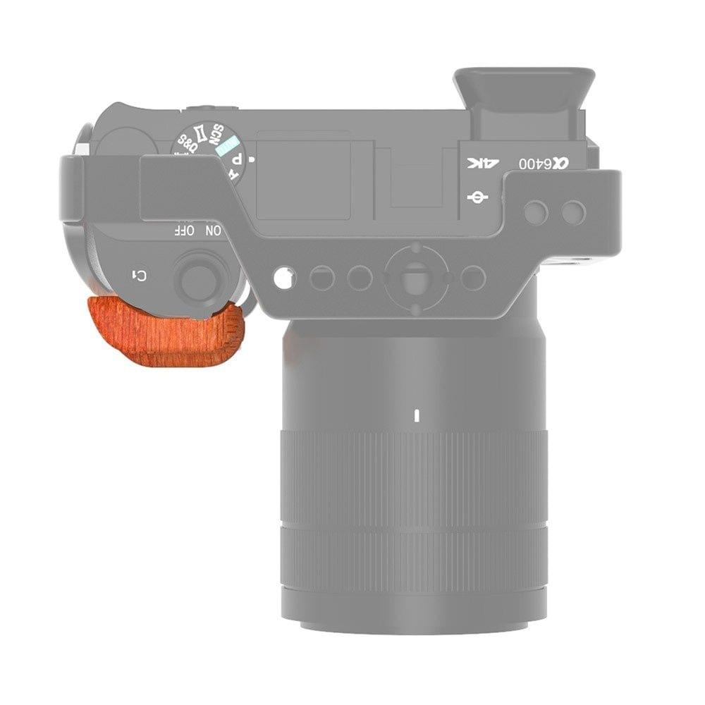 UURig R009 Wood Handle Grip Pear Wooden Handgrip Only for Sony A6400 A6300 Metal Camera Cage Professional Vlog Video Shooting Accessories