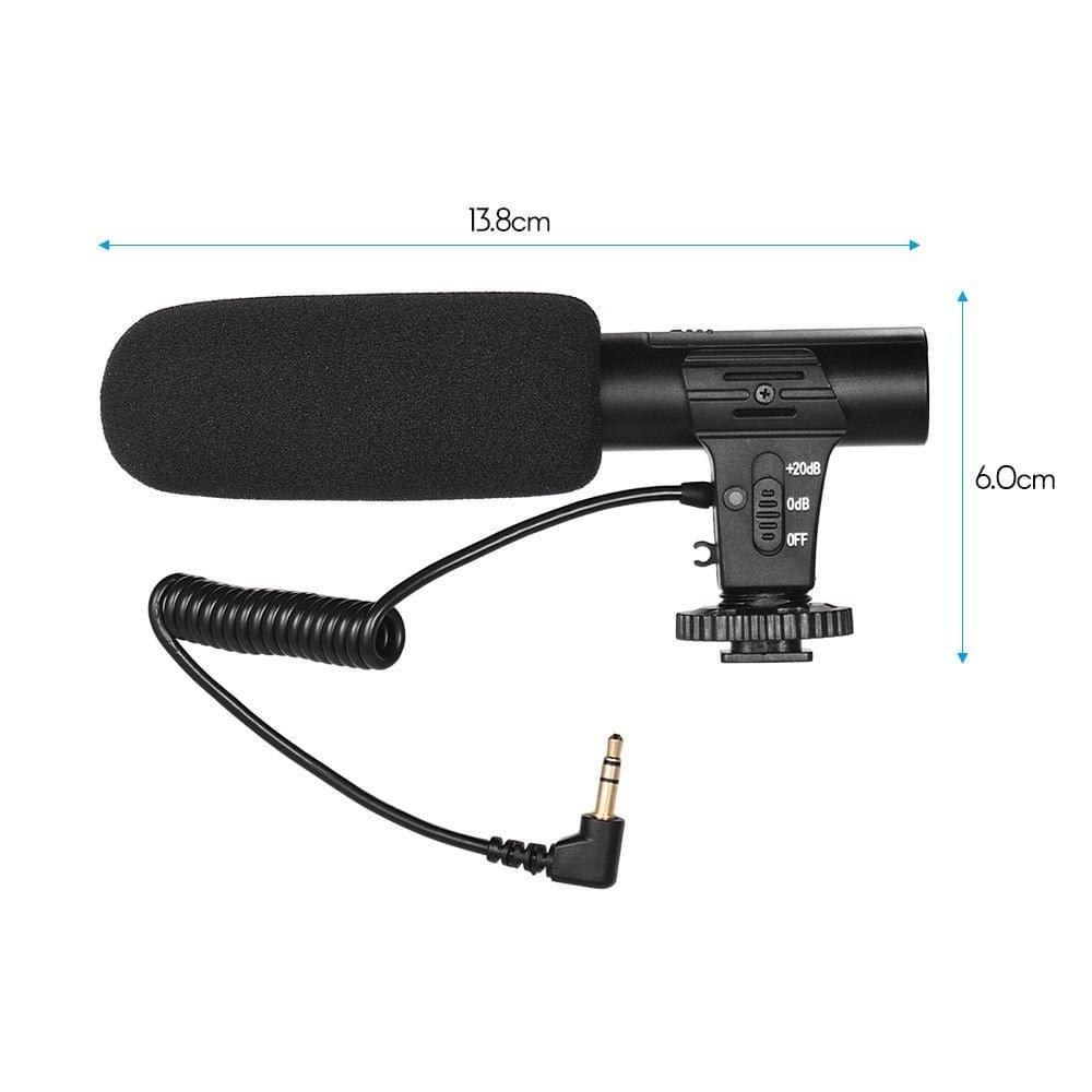 Camera Video Recording Microphone Super-Cardioid Pickup