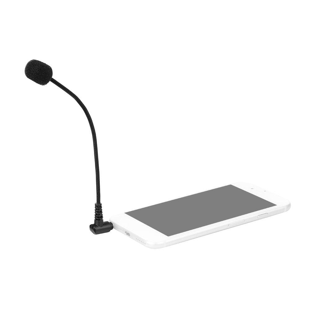 Boya BY-UM4 Portable Omni-directional Condenser Microphone Mini Flexible Microphone with 3.5mm TRRS Connector for iOS Android iPhone Samsung HUAWEI Smartphone Tablet PC for PC with Single Speaker and Mic Jack Audio Recording