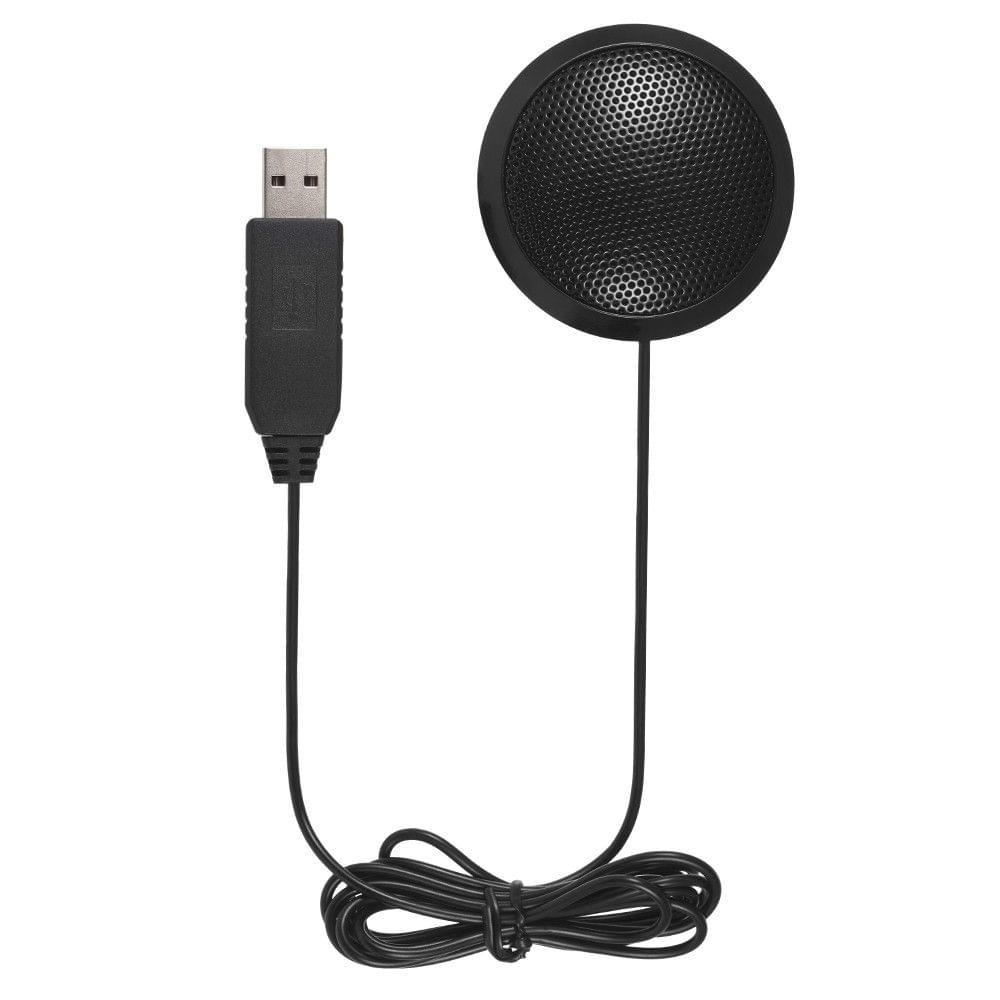 Desktop Omni-directional Microphone with USB Port for Computers Laptops Portable High Sensitivity Mic for Conference Meeting Video Distance Education