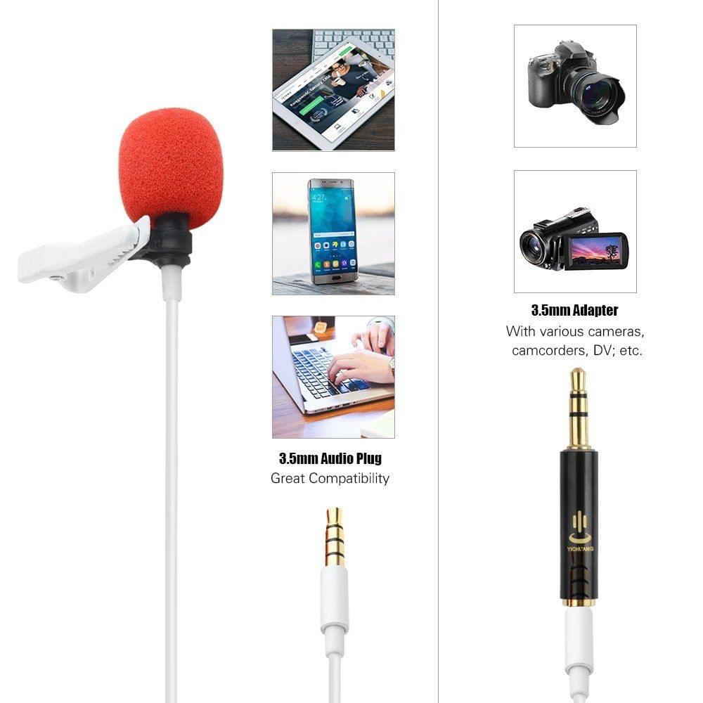 Professional Omni-directional Clip-on Lavalier Microphone