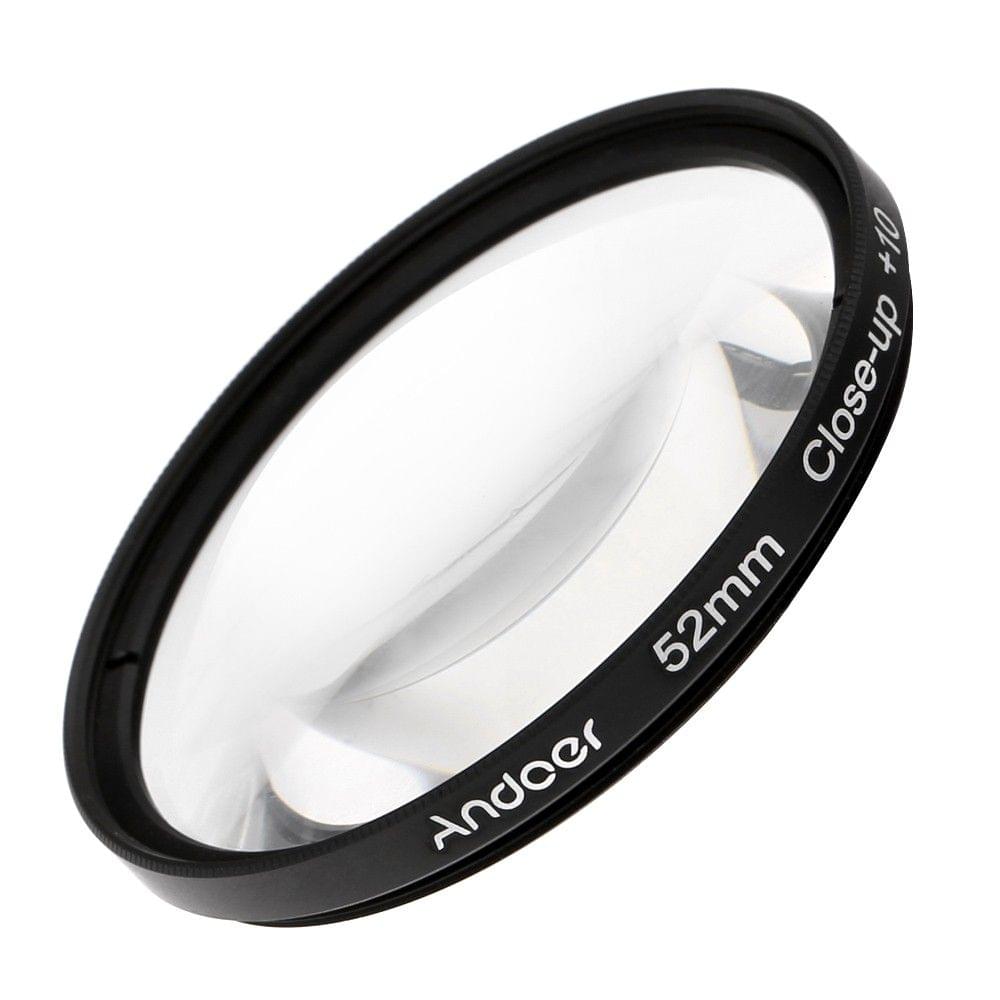 Andoer 52mm Macro Close-Up Filter Set +1 +2 +4 +10 with Pouch for Nikon D7200 D5200 D3200 D3100 Ca150n Sony Pentax DSLRs